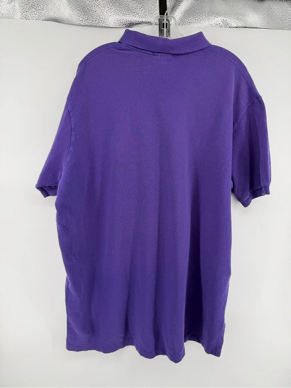 Vtg 90s Polo Ralph Lauren The Big Shirt Purple USA L Preppy Old Money Streetwear